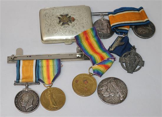 A collection of medals etc